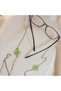 Green Clover Crystal Beaded Women's Glasses Chain Mask Chain Stylish Gift New Season - 7