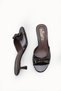Nashira Lia Women's Thin Heeled Slippers 00122606 Brown Patent Leather - 6