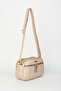 Women's 4 Compartment Faux Leather Medium Size Zipper Closure Handbag and Shoulder Bag - 5