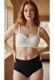 6-Piece High Waist Cotton Panties Set Black, White, Nude - 2