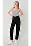 New Season Comfortable Stretchy Women's Black Boyfriend Jeans - 2