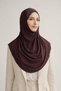 Pleated One-Piece Stone Hijab Ready-To-Wear Hijab Ready-To-Wear Practical Shawl Turban Stylish Stretch Fabric Fabric - 3