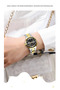 9107 Watches Women with Date Silver Stainless Steel Luxury Writs Watches for Women - 3