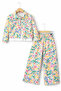 Girl's Floral Print Pants 3-Piece Set - 2