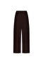Brown Double Pleated Crepe Loose Pants - 2