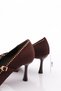 Pm492-K1750 Women's Belt Buckle Detailed Stone Heeled Shoes - 5