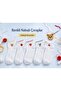 5-Piece Embroidered D Patterned Pa Cotton Waste Socks