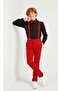 Boys' April 23 October 29 Black Long Sleeve Shirt Red Pants Red Suspender Bow Tie Suit - 2
