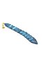 Coarse Grain Maroon Dark Blue Powder Amber Fish Prayer Beads 003 - 3