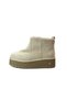 G.9911 Genuine Leather Sand Thick Sole Fur-Trimmed Women's Boots - 2
