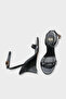 Women's Oval Toe Ankle-Tie Wedge Heel Pack Daily Sandals Amalfi Black - 5