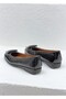 25142222Y Genuine De Leather Rtopedi̇k Stylish Shoes with Front Buckle Detail for Women - 5