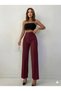 New Season Women's High Waist Masculine Cut Fabric Holiday Trousers