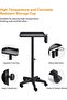 Salon Tray on Wheels – Adjustable Rolling Tray for Hairstylist, Aluminum Trolley with Wheels - 5