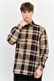 Men Classic Fit Long Sleeve Checkered Casual Shirt, Multicolor