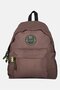 Men Brand Logo Backpack, Brown