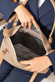 Women's Large 4-Compartment Casual Long-Strap Hand & Shoulder Bag (32x27 cm) - 4