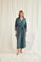 Monamise Women's Lace and Belted Dressing Gown 18546