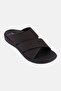 Men Slip On Arabic Sandals, Dark Brown