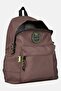 Men Brand Logo Backpack, Brown - 3