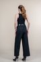 Women's Summer Black High Waist Tube Leg Printed Crepe Fabric Elastic Waist Belted Trousers Casual Daily Office Stylish 30255 - 3