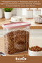 # Storage Container Transparent 1.7 Liter Food Cat Dog Food Box with Lid Kitchen Food Organizer - 4