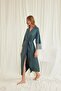 Monamise Women's Lace and Belted Dressing Gown 18546 - 4