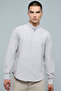 Striped Shirt with Button-Down Collar and Long Sleeves
