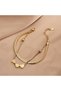 Women's 3-Piece Heart Detailed Gold Color Bracelet - 3