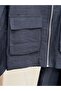 Anife Zippered Cupra Suit with Bellows Detail on the Front and Skirt - Mf256 Black - 5