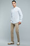 Solid Slim Fit Pants with Button Closure - 3
