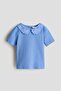Collared ribbed top