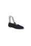 745 Women's Black Buckled Suede Ballet Flats Shoes - 2