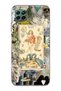 Huawei P40 Lite Compatible Artistic Tarot Collage Pattern Transparent Phone Case