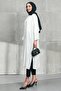 White Tunic with Slit Buttons on the Sides - 4