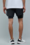 شورت رياضي متعدد الطبقات خصر مطاطي - 5