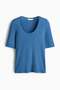 Scoop-neck pima cotton top - 5