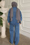 Blue Stone Jeans Jacket Pants Suit - 5