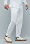 Solid Slim Fit Pants with Button Closure - 2
