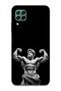 Huawei P40 Lite Compatible Ancient Sculpture Muscular God Patterned Transparent Phone Case