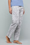 Printed Pyjama Bottoms with Drawstring Waist - 4