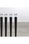 42 cm 5-Piece Black Chair Leg Iron Apparatus Including Screw - 2