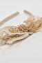 Girl's Beige Embellished Headband - 4