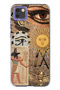 Huawei Y5P Compatible Eye of Ra Patterned Transparent Phone Case