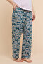 Patterned Lounge Pants with Drawstring Waist - 3