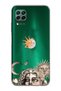 Huawei P40 Lite Compatible Sun and Moon 777 Patterned Transparent Phone Case
