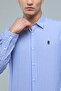 Striped Shirt with Button-Down Collar and Long Sleeves - 6