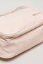 Unisex Pink Print Detail Toiletry Pouch - 4
