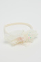 Girl's Ivory Bow Headband