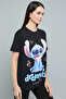 Stitch Print T-Shirt with Crew Neck and Short Sleeves - 5